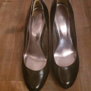 Alfani  Black Leather Pumps  Gorgeous 9.5 Black